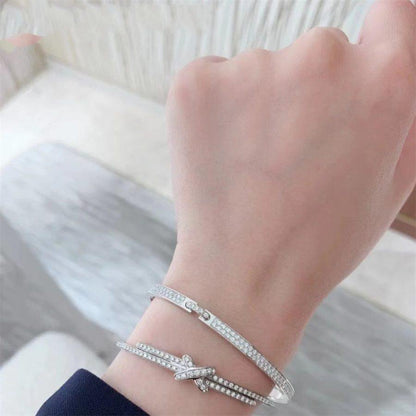 [Aurelle Style]JEUX DE BRACELET DIAMONDS SILVER