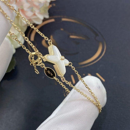 [Aurelle Style]JEUX BRACELET WHITE MOP GOLD 1 DIAMOND