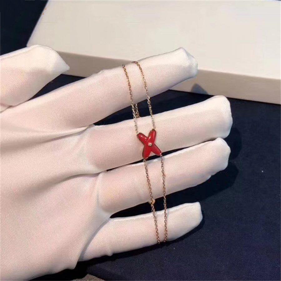 [Aurelle Style]JEUX BRACELET CARNELIAN PINK GOLD 1 DIAMOND