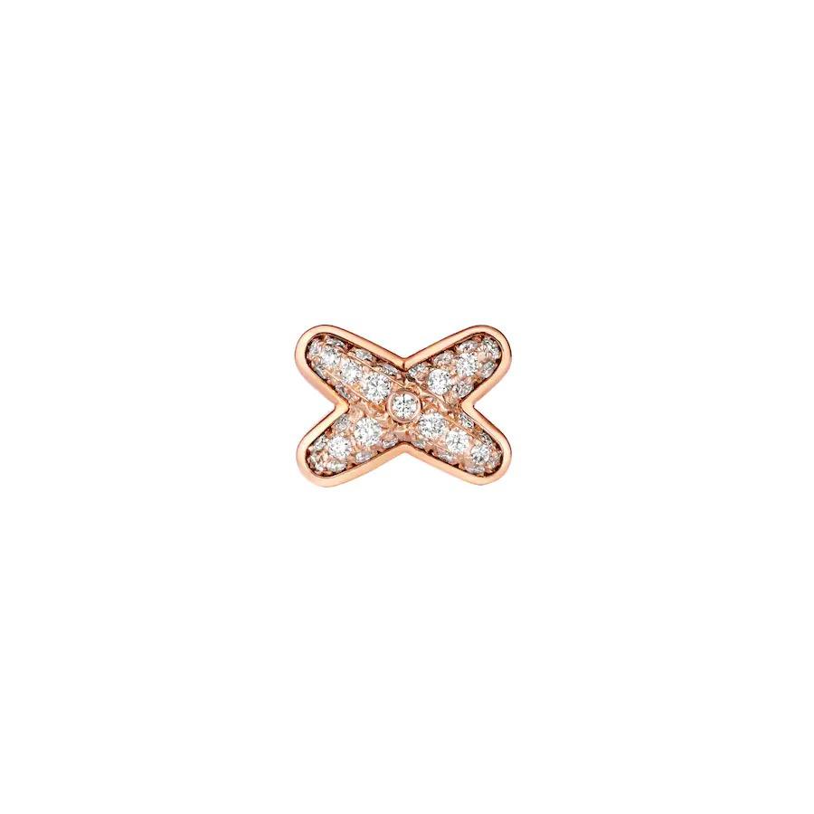 [Aurelle Style]JEUX DE PINK GOLD DIAMOND EARRINGS