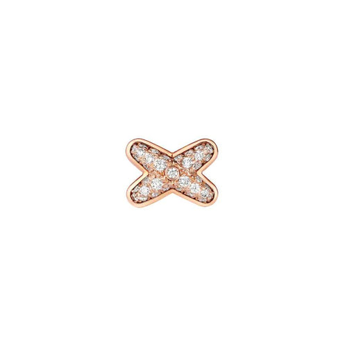 [Aurelle Style]JEUX DE PINK GOLD DIAMOND EARRINGS