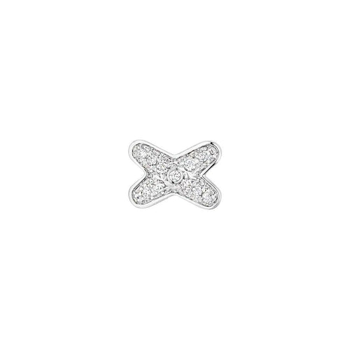 [Aurelle Style]JEUX DE SILVER DIAMOND EARRINGS