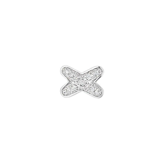 [Aurelle Style]JEUX DE SILVER DIAMOND EARRINGS
