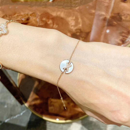 [Aurelle Style]JEUX DE BRACELET MOP PINK GOLD DIAMONDS