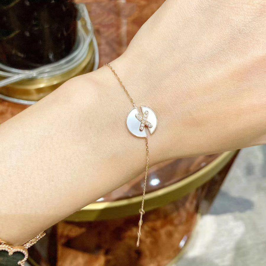 [Aurelle Style]JEUX DE BRACELET MOP PINK GOLD DIAMONDS