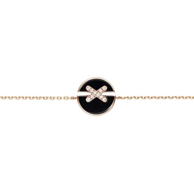 [Aurelle Style]JEUX DE BRACELET ONYX PINK GOLD DIAMOND