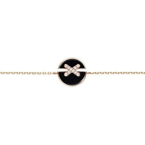 [Aurelle Style]JEUX DE BRACELET ONYX PINK GOLD DIAMOND