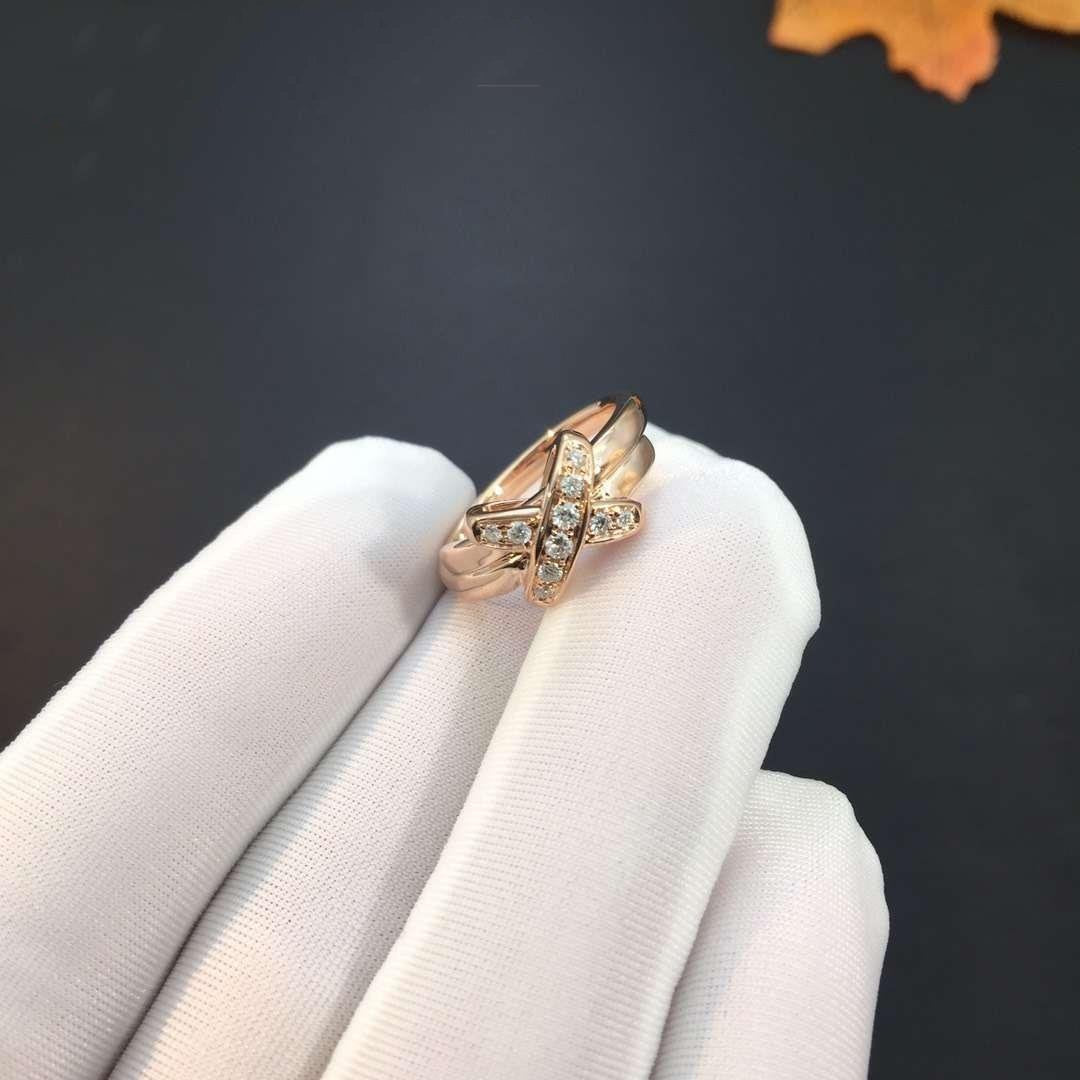 [Aurelle Style]JEUX DE PINK GOLD DIAMOND RING
