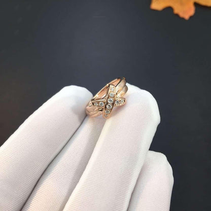 [Aurelle Style]JEUX DE PINK GOLD DIAMOND RING