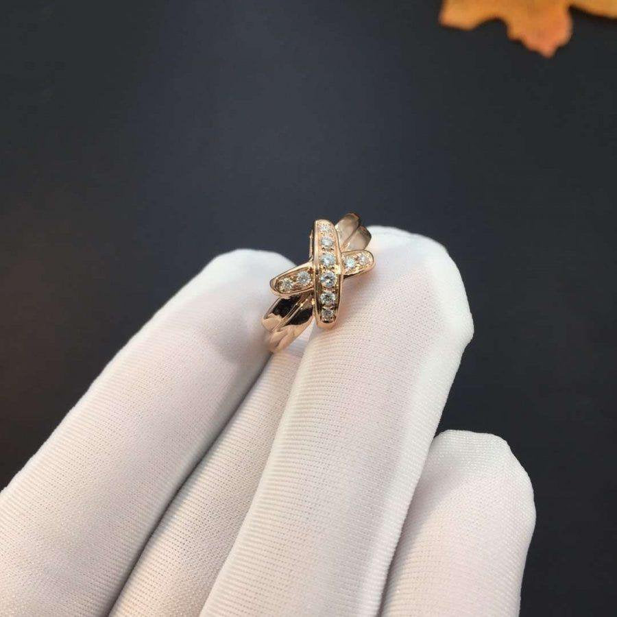 [Aurelle Style]JEUX DE PINK GOLD DIAMOND RING