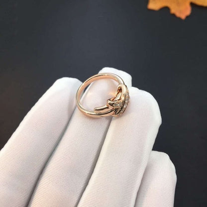 [Aurelle Style]JEUX DE PINK GOLD DIAMOND RING