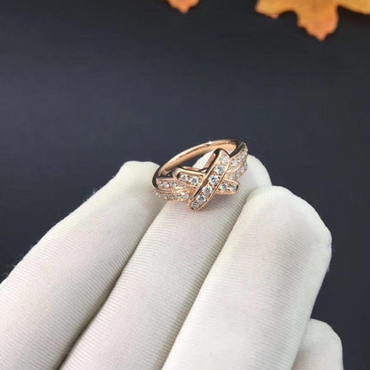 [Aurelle Style]JEUX DE RING PINK GOLD DIAMOND