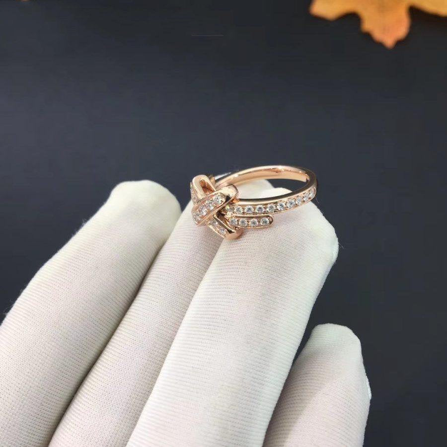 [Aurelle Style]JEUX DE RING PINK GOLD DIAMOND