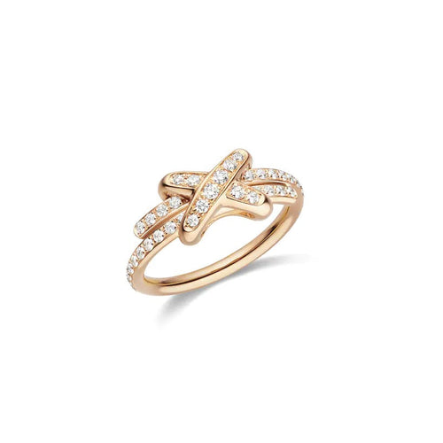 [Aurelle Style]JEUX DE RING PINK GOLD DIAMOND