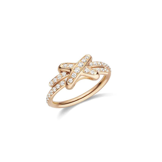 [Aurelle Style]JEUX DE RING PINK GOLD DIAMOND
