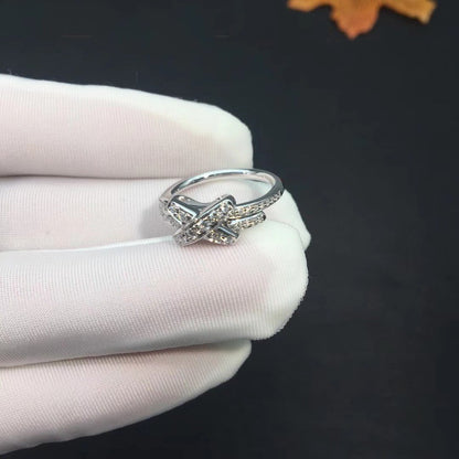 [Aurelle Style]JEUX DE SILVER DIAMOND RING