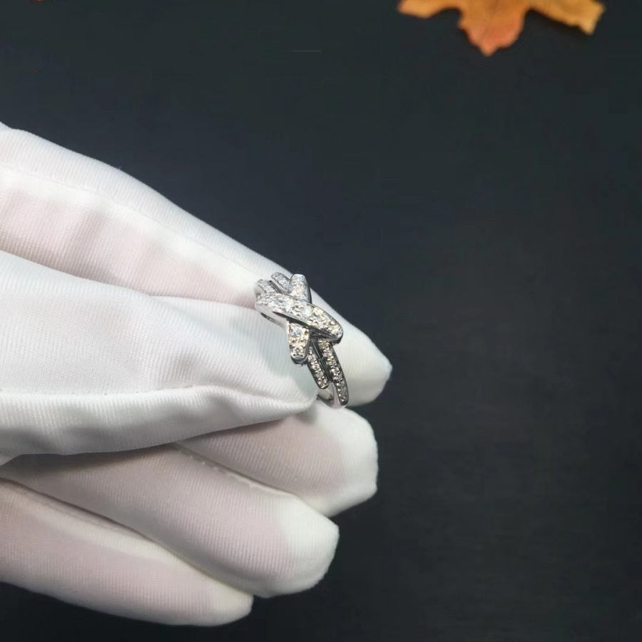 [Aurelle Style]JEUX DE SILVER DIAMOND RING