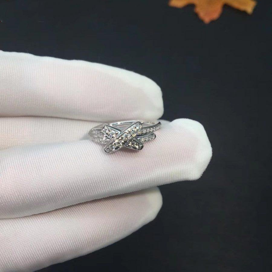 [Aurelle Style]JEUX DE SILVER DIAMOND RING