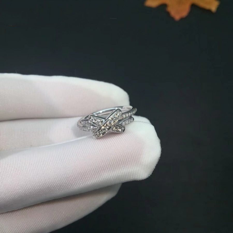 [Aurelle Style]JEUX DE SILVER DIAMOND RING
