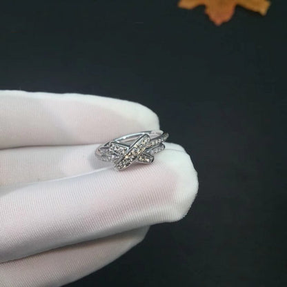 [Aurelle Style]JEUX DE SILVER DIAMOND RING