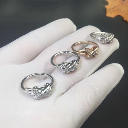 [Aurelle Style]JEUX DE SILVER DIAMOND RING