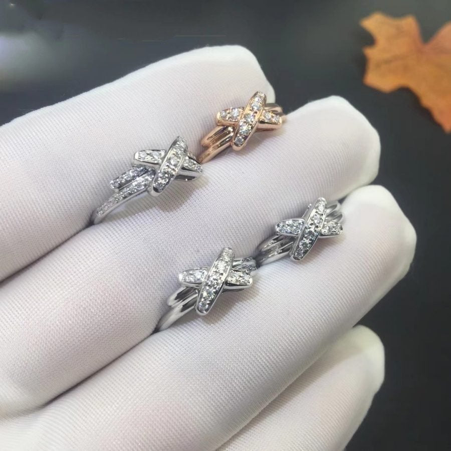 [Aurelle Style]JEUX DE SILVER DIAMOND RING
