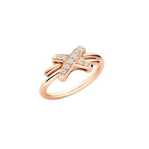 [Aurelle Style]JEUX DE PINK GOLD DIAMOND RING