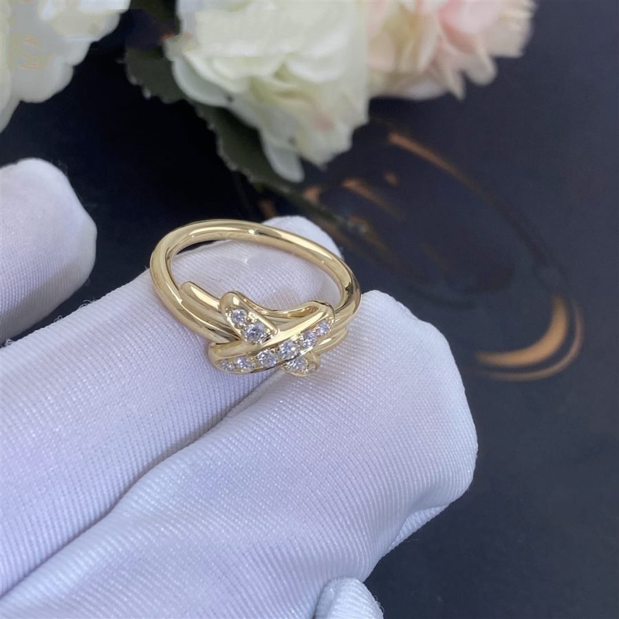 [Aurelle Style]JEUX DE GOLD DIAMOND RING