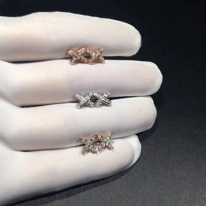 [Aurelle Style]JEUX DE DIAMOND EARRINGS