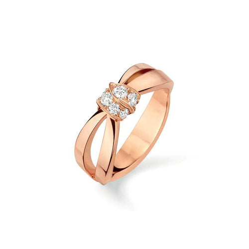 [Aurelle Style]LIENS RING PINK GOLD DIAMOND