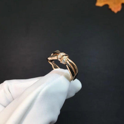 [Aurelle Style]LIENS RING PINK GOLD DIAMOND