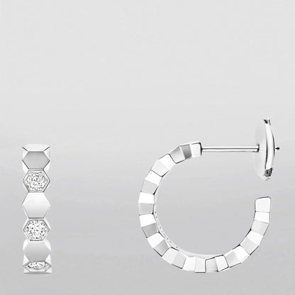 [Aurelle Style]Hollow Design Four-Leaf Clover Flower Shape Earrings