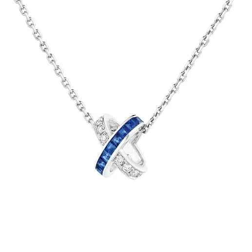 [Aurelle Style]LIENS DIAMOND SILVER NECKLACE