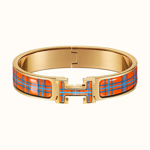 [Aurelle Style]H TARTAN BRACELET 12MM