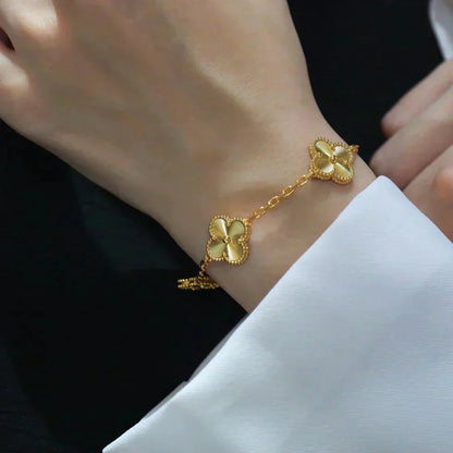 [Aurelle Style] CLOVER 5 MOTIF LASER BRACELET COLLECTION