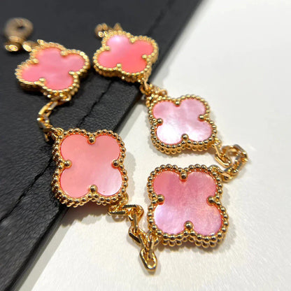 [Aurelle Style] CLOVER 5 MOTIFS  PINK MOP BRACELET COLLECTION