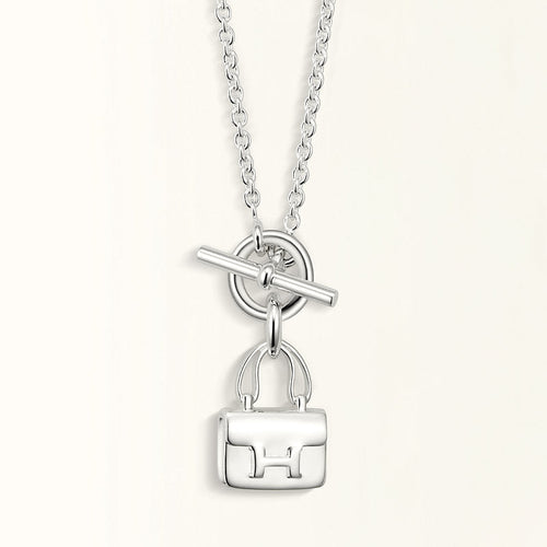 [Aurelle Style]POP H PEDANT SILVER NECKLACE