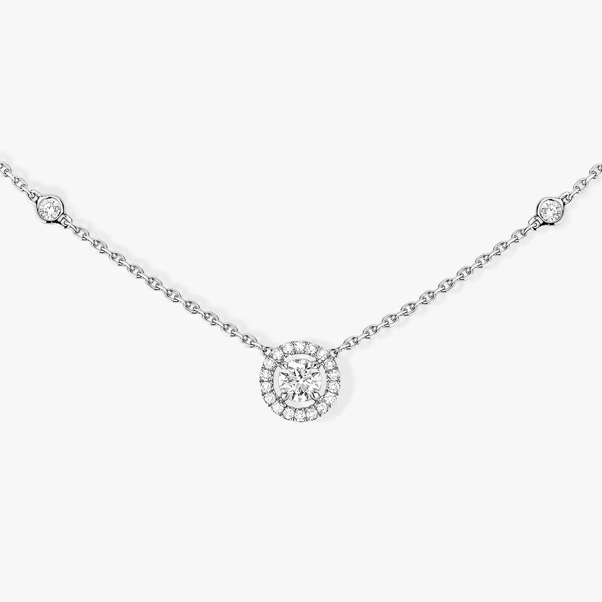 [Aurelle Style]Diamond Necklace 0,20ct Brilliant Shape Joy