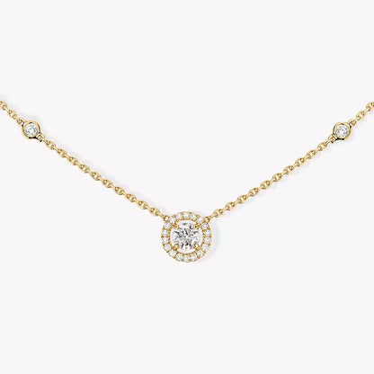 [Aurelle Style]Diamond Necklace 0,20ct Brilliant Shape Joy