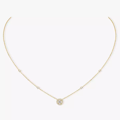[Aurelle Style]Diamond Necklace 0,20ct Brilliant Shape Joy