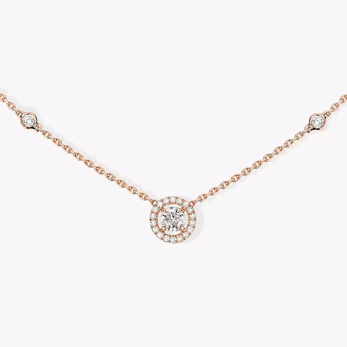 [Aurelle Style]Diamond Necklace 0,20ct Brilliant Shape Joy