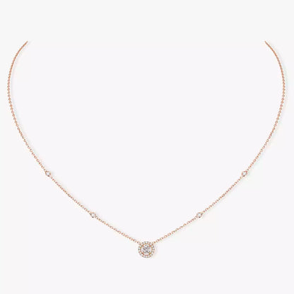 [Aurelle Style]Diamond Necklace 0,20ct Brilliant Shape Joy