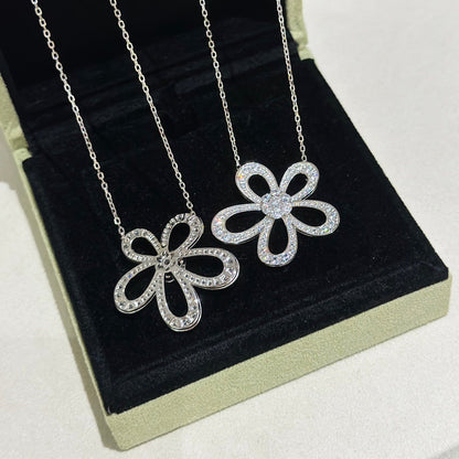 [TOP]FLOWERLACE NECKLACE FULL DIAMONDS