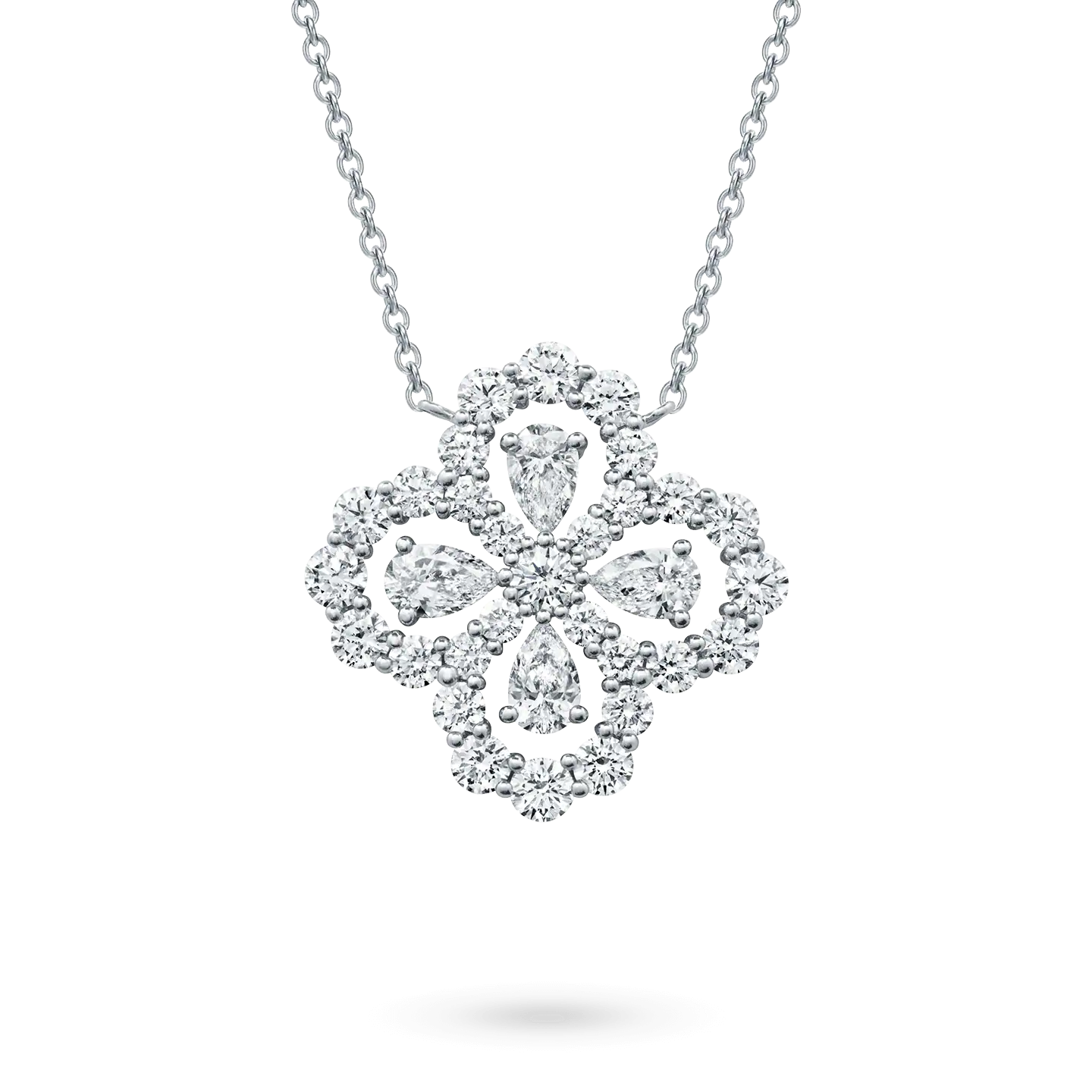 [Aurelle Style]LOOP NECKLACE FULL MOTIF DIAMOND 16MM MULTIPLE COLORS