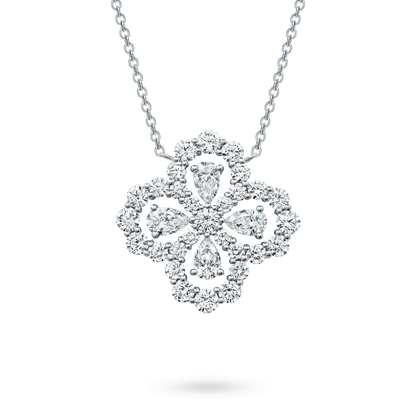 [Aurelle Style]LOOP NECKLACE FULL MOTIF DIAMOND 16MM MULTIPLE COLORS