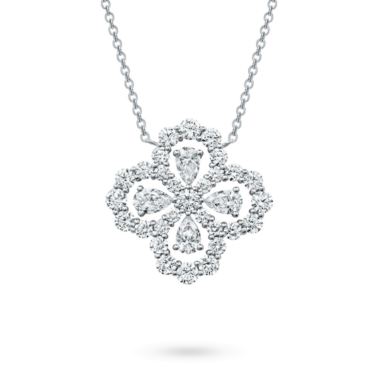 [Aurelle Style]LOOP NECKLACE FULL MOTIF DIAMOND 16MM MULTIPLE COLORS