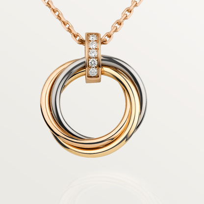 [Aurelle Style]TRINITY NECKLACE GOLD  DIAMONDS