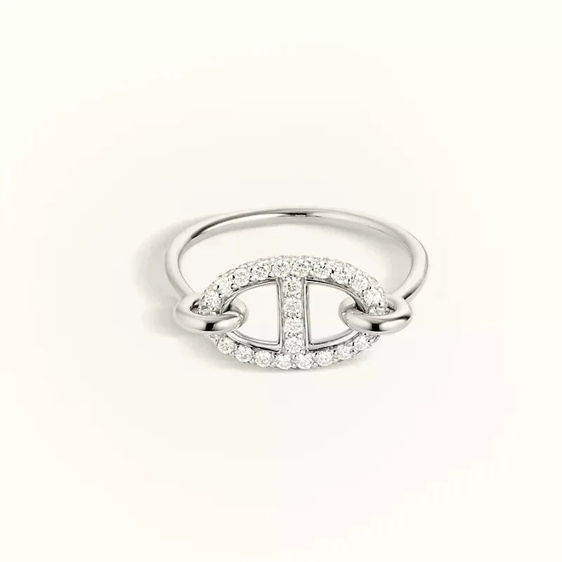 [Aurelle Style]RONDE SMALL SILVER DIAMOND RING