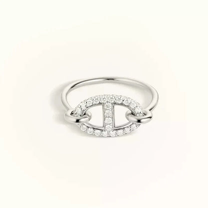 [Aurelle Style]RONDE SMALL SILVER DIAMOND RING