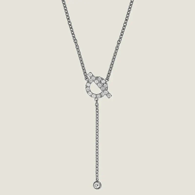 [Aurelle Style]FINESSE SILVER DIAMOND NECKLACE